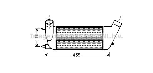 AVA QUALITY COOLING Интеркулер PEA4347